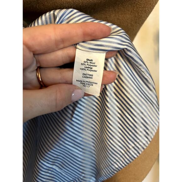 J.Crew Wool Top Trench Coat - Picture 4 of 6